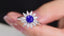 14K GOLD 1.75 CTW NATURAL SAPPHIRE & DIAMOND RING