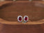 14K GOLD 0.70 CTW NATURAL RUBY & DIAMOND EARRINGS