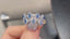 14K GOLD 1.08 CTW NATURAL BLUE DIAMOND & DIAMOND RING