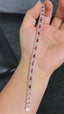 14K GOLD 2.81 CTW NATURAL RUBY & DIAMOND BRACELET