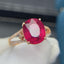 14K GOLD 4.5 CT NATURAL TOURMALINE & DIAMOND RING