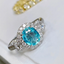 14K GOLD 1.8 CTW NATURAL PARAIBA TOURMALINE & DIAMOND RING